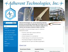 Tablet Screenshot of adherent-tech.com